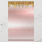 Elegant roos goudblanco flyer 5,5 x 8,5 inch (Achterkant)