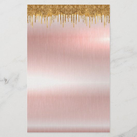 Elegant roos goudblanco flyer 5,5 x 8,5 inch (Achterkant)