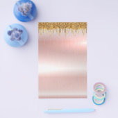 Elegant roos goudblanco flyer 5,5 x 8,5 inch (Enkel)