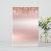 Elegant roos goudblanco papier, 5,5 x 8,5 inch (Staand voorkant)