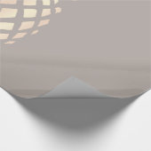  elegant roos gouden anananas & grijs cadeaupapier (Hoek)