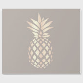  elegant roos gouden anananas & grijs cadeaupapier (Vlak)