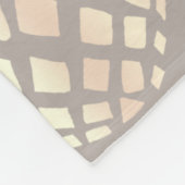  elegant roos gouden anananas & grijs fleece deken (Hoek)