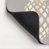  elegant roos gouden anananas & grijs muismat (Hoek)