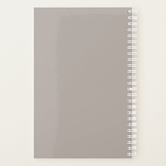 elegant roos gouden anananas & grijs planner (Achterkant)