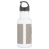  elegant roos gouden anananas & grijs waterfles  (Achterkant)