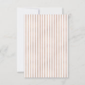 Elegant Roos Gouden Ananas Bruiloft RSVP (Achterkant)