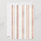 Elegant Roos gouden ananas bruiloft uitnodiging (Achterkant)