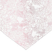 Elegant Roos gouden bloemen bloemig botanisch ontw Korte Tafelloper (Hoek)