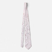 Elegant Roos gouden bloemen bloemig botanisch ontw Stropdas (Achterkant)