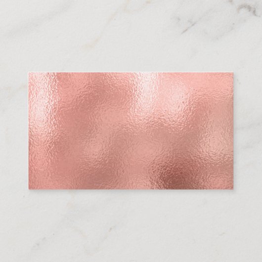 Elegant Roos Gouden Folie Janitorial Huis Reinigin Visitekaartje (Achterkant)