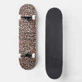 Elegant Roos Gouden Folie Luipaard Print Custom Persoonlijk Skateboard (Voorkant)
