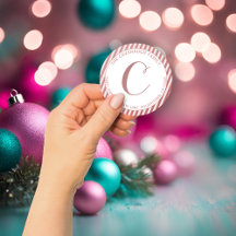 Elegant Roos Gouden Folie Streep Monogram Adres