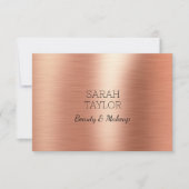 Elegant Roos Gouden Folie Zwart Cadeaubon (Voorkant)