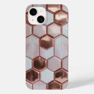 Elegant Roos Gouden Geometrische iPhone 16 Plus Ho Case-Mate iPhone 14 Hoesje