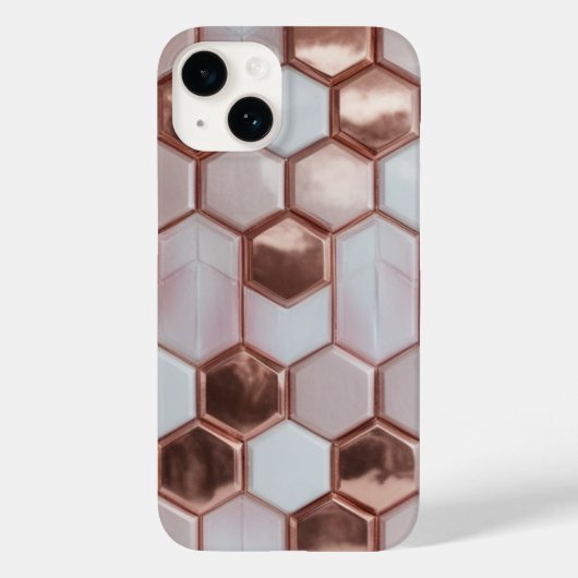 Elegant Roos Gouden Geometrische iPhone 16 Plus Ho Case-Mate iPhone Case (Achterkant)