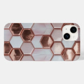 Elegant Roos Gouden Geometrische iPhone 16 Plus Ho Case-Mate iPhone Case (Achterkant (horizontaal))