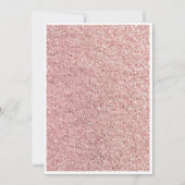 Elegant Roos Gouden Glitter 21e Verjaardagsviering Kaart (Achterkant)