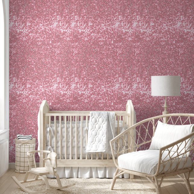 Elegant Roos gouden glitter Behang (Kinderen)