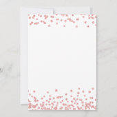 Elegant Roos Gouden Glitter Confetti Sweet 16 Part Kaart (Achterkant)