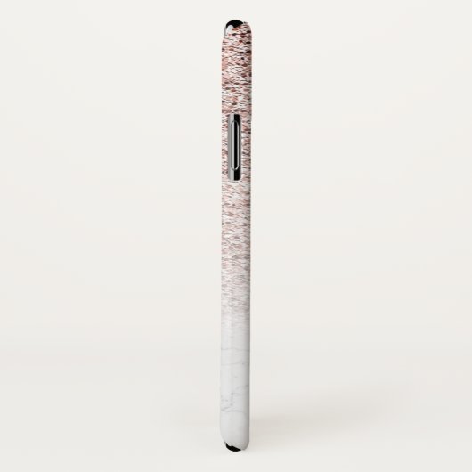 Elegant Roos Gouden Glitter Fade Marmeren Monogram Case-Mate iPhone Case (Achterkant / rechts)