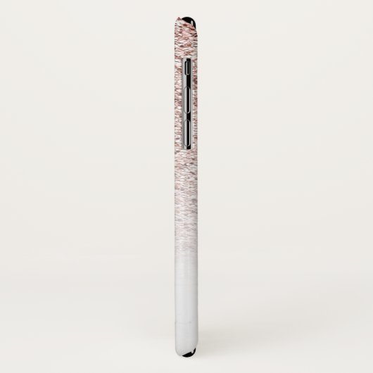 Elegant Roos Gouden Glitter Fade Marmeren Monogram Case-Mate iPhone Case (Achterkant/links)