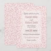 Elegant Roos Gouden Glitter Luipaard Patroon (Voorkant / Achterkant)