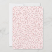 Elegant Roos Gouden Glitter Luipaard Patroon (Achterkant)