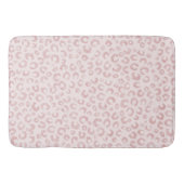 Elegant Roos Gouden Glitter Luipaard Patroon Badmat (Voorkant)