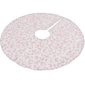 Elegant Roos Gouden Glitter Luipaard Patroon Kerstboom Rok (Gekanteld)