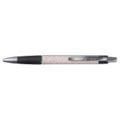 Elegant Roos Gouden Glitter Luipaard Patroon Pen (Achterkant)