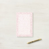Elegant Roos Gouden Glitter Luipaard Patroon Post-it® Notes (Op bureau)