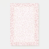 Elegant Roos Gouden Glitter Luipaard Patroon Post-it® Notes (Voorkant)