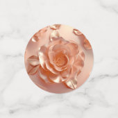 Elegant Roos Gouden Glitter Tafel Confetti (Kleine voorkant)