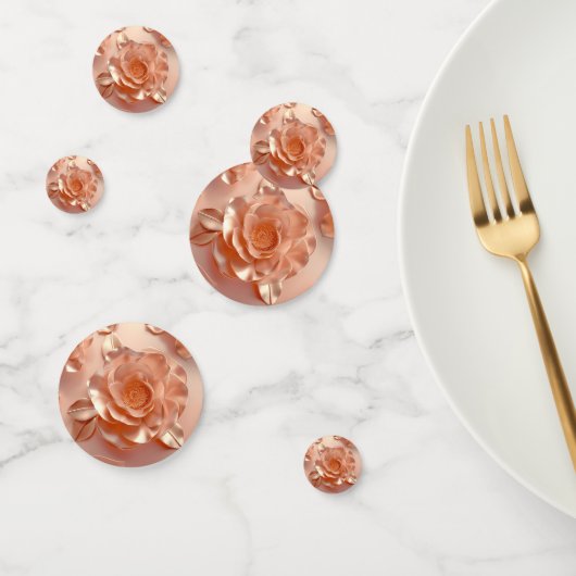 Elegant Roos Gouden Glitter Tafel Confetti (Groep)