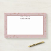 Elegant Roos Gouden Hand getrokken Bloemen Post-it® Notes (Op bureau)