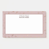 Elegant Roos Gouden Hand getrokken Bloemen Post-it® Notes (Voorkant)