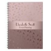 Elegant Roos Gouden Hand getrokken Floral Journal/ Notitieboek (Voorkant)