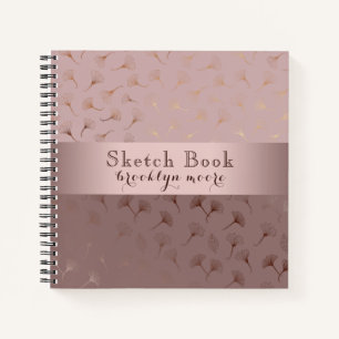 Elegant Roos Gouden Hand getrokken Floral Journal/ Notitieboek