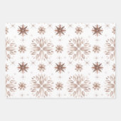 Elegant Roos Gouden Harten & Bloemen op Wit Inpakpapier Vel (Voorkant 2)