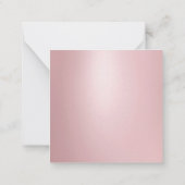 Elegant Roos Gouden Kalligrafie Script Sjabloon (Achterkant)