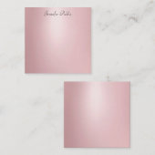 Elegant Roos Gouden Kalligrafie Script Sjabloon (Voorkant / Achterkant)