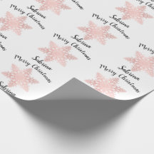 Elegant roos gouden kerstsneeuwvlok