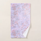 Elegant Roos gouden lavendel marmer Bad Handdoek (Handdoek)