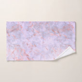Elegant Roos gouden lavendel marmer Bad Handdoek (Handdoek)