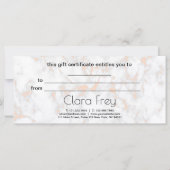 Elegant roos gouden lippen en marmer (Achterkant)