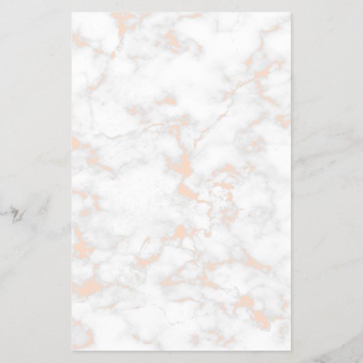 Elegant roos gouden lippen en marmer flyer (Achterkant)