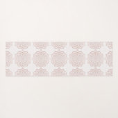 Elegant Roos gouden Namaste Mandala bloempatroon Yogamat (Achterkant (horizontaal))