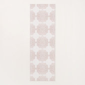 Elegant Roos gouden Namaste Mandala bloempatroon Yogamat (Achterkant)