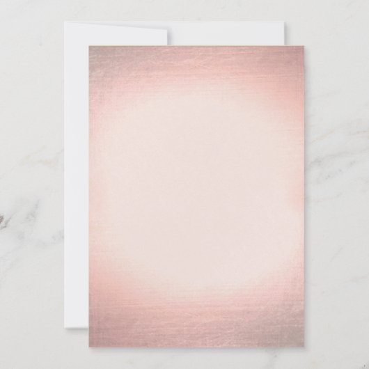 Elegant Roos Gouden Oudejaarsavond Feest Kaart (Achterkant)